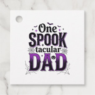 Spooktacular Dad Halloween Vintage Vector Design_1 Favour Tags