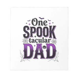 Spooktacular Dad Halloween Vintage Vector Design_1 Notepad
