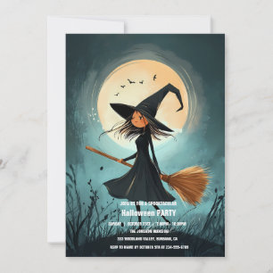 Spooktacular Dark Haunted House Halloween Party  I Invitation