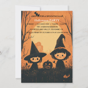 Spooktacular Dark Haunted House Halloween Party I Invitation