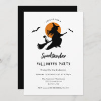 Spooktacular Flying witch Halloween Party