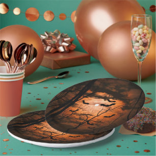 Spooktacular Full Moon Costume Party   Paper Plate