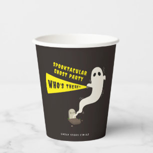 Spooktacular Ghost Party Halloween Paper Cups