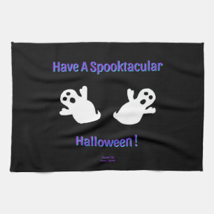 Spooktacular Ghosts Kitchen Towel