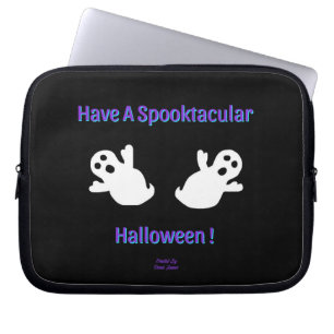 Spooktacular Ghosts Neoprene Laptop Sleeve