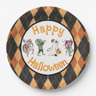 Spooktacular Halloween Bash Paper Plate