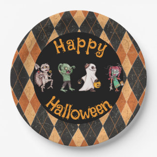 Spooktacular Halloween Bash Paper Plate