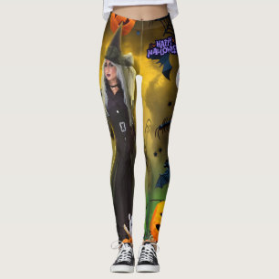 Spooktacular Halloween Birthday invitation Leggings