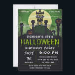 Spooktacular Halloween Birthday Party Invitation<br><div class="desc">The Spooktacular Halloween invitation is a great way to invite your friends and family to your spooky Halloween party. The invitation has a fun and spooky design that will look great on your guests' refrigerator or other place they can easily find it. The Spooktacular Halloween invitation is a great way...</div>