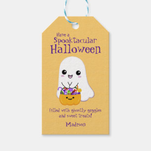 Spooktacular Halloween Cute Ghost Gift Tags