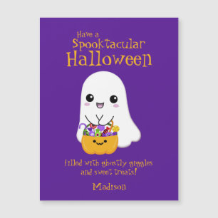 Spooktacular Halloween Cute Ghost Purple