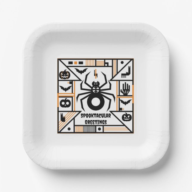 spooktacular halloween paper plate (Front)
