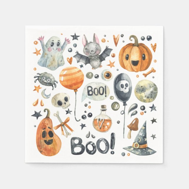 Spooktacular Halloween Party | Cocktail Napkin (Front)