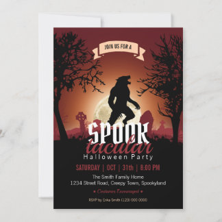Spooktacular Halloween Party Invitation