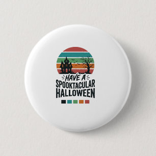 Spooktacular Halloween Vintage Engraving Shirt Des 6 Cm Round Badge