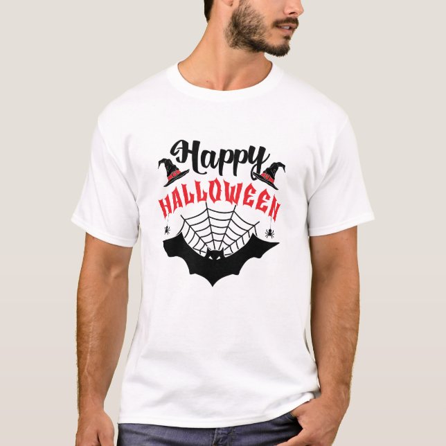 Spooktacular Happy Halloween T-Shirt (Front)