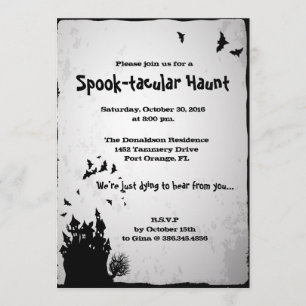Spooktacular Haunt Halloween Party invitation