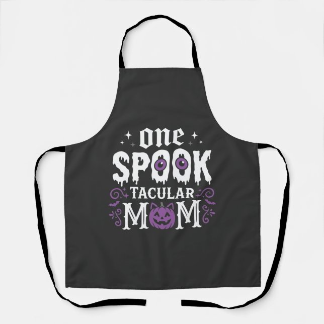 Spooktacular Mum Halloween Design_1 Apron (Front)