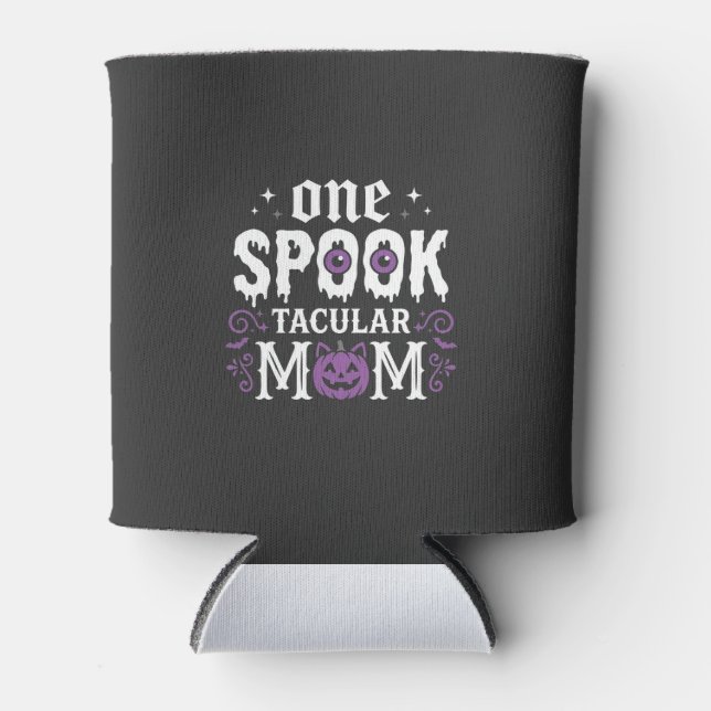 Spooktacular Mum Halloween Design_1 Can Cooler (Front)