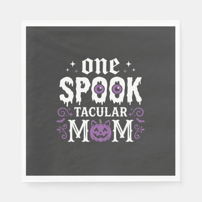 Spooktacular Mum Halloween Design_1 Napkin (Front)