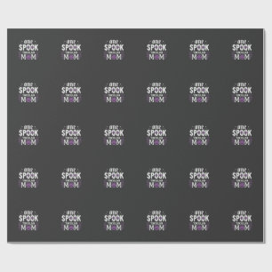 Spooktacular Mum Halloween Design_1 Wrapping Paper