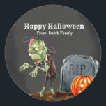 Spooktacular night classic round sticker<br><div class="desc">Available in different products.  Did you know that you can transfer this design to any products that you want by yourself. If you don't know how,   please check my post to see how to do:  www.giftforallseason.com/blog/new-option-at-zazzle-store</div>