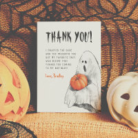 Spooktacular Party Ghost Birthday Thank You
