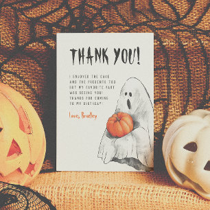Spooktacular Party Ghost Birthday Thank You