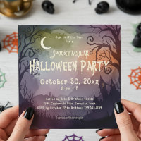Spooktacular Spooky Moonlit Night Halloween Party