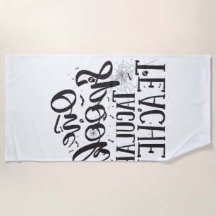 Spooktacular Teacher - Funny Teacher Halloween Beach Towel