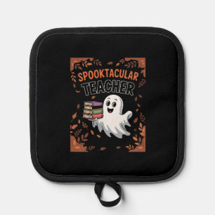 Spooktacular Teacher Halloween T-shirt Pot Holder