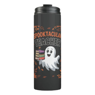 Spooktacular Teacher Halloween T-shirt Thermal Tumbler