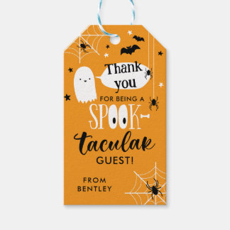 Spooktacular Thank you Halloween Boo Basket Gift Tags