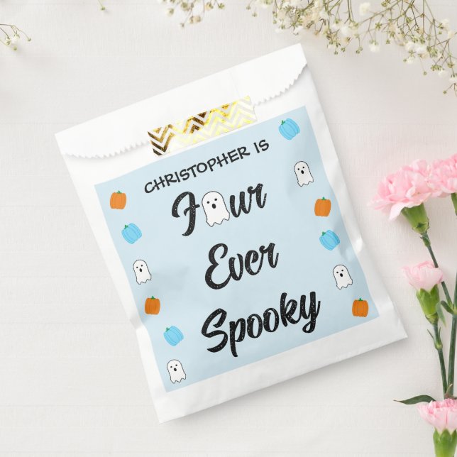 Spooky 4th Birthday Favour Bags (Sealed)