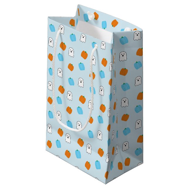 Spooky 4th Birthday Small Gift Bag (Front Angled)