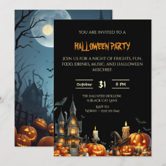 Spooky Adult Halloween Party Invitation