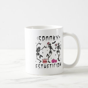 Spooky Aesthetician Skeleton Halloween Design Coffee Mug