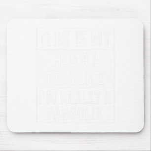 Spooky Aesthetician Skeleton Halloween Design Mouse Pad