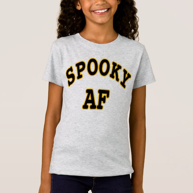 SPOOKY AF- HALLOWEEN UGLY T-Shirt (Front)