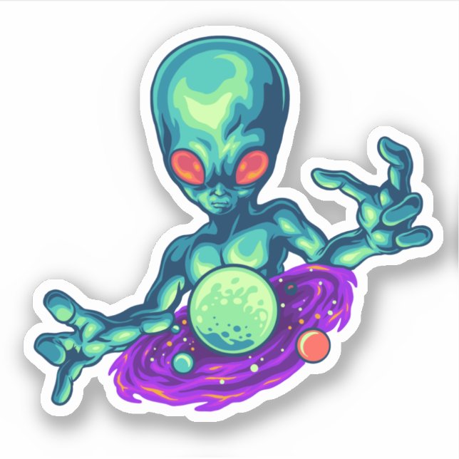 Spooky Alien And His Galaxy (Front)