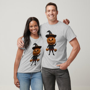 Spooky and Cute: A Pumpkin Person T-Shirt