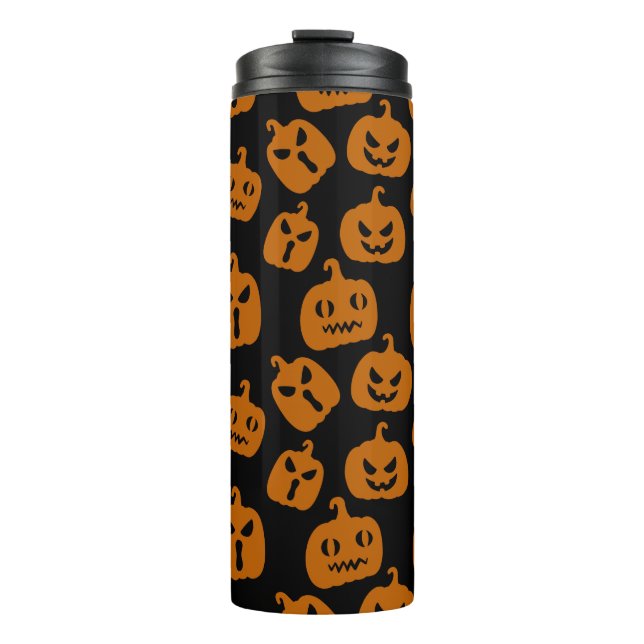 Spooky and Smile Pumpkin  Thermal Tumbler (Front)