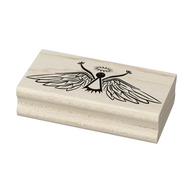 spooky angel art stamp (Stamp)