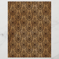 Spooky Autumn Gothic Scrapbook Paper Sheet