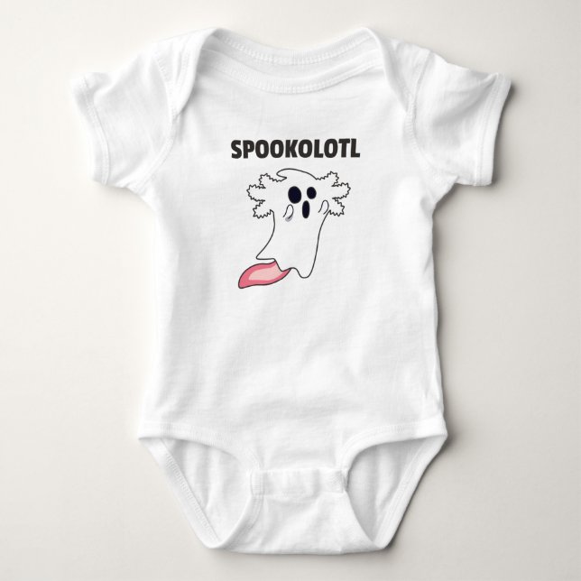 Spooky Axolotl Lovers Cute Animals For Halloween B Baby Bodysuit (Front)