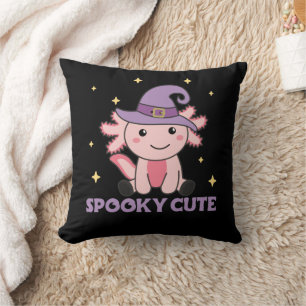 Spooky Axolotl Lovers Cute Animals For Halloween T Cushion