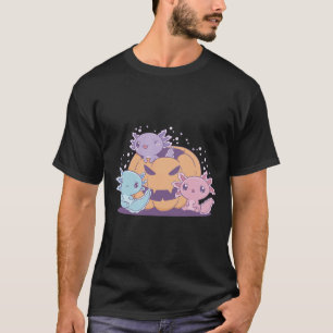 Spooky Axolotl's Halloween Pumpkin Costume Kids Wo T-Shirt