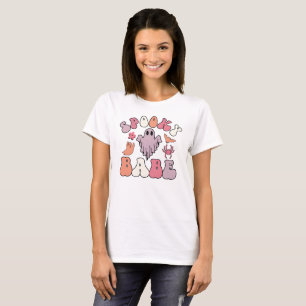 Spooky Babe Halloween Tee Cute Retro Ghost