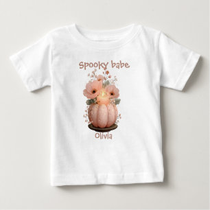 Spooky Babe Pumpkin for Girls Baby T-Shirt