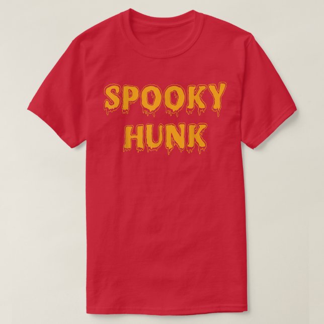 Spooky Babe Spooky Hunk Funny Matching Couples Hal T-Shirt (Design Front)